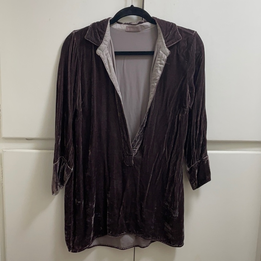 Lavender Velvet Tunic